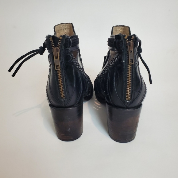 FreeBird by Steven Wazee Black Leather Womens Size 9 - Picture 7 of 9